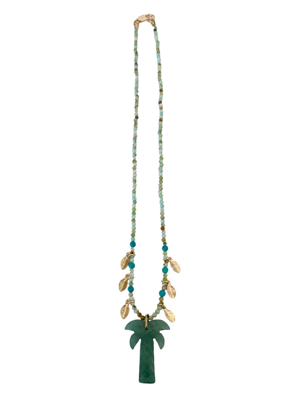 Aventurine Palm On Amazonite| Queen Magpie