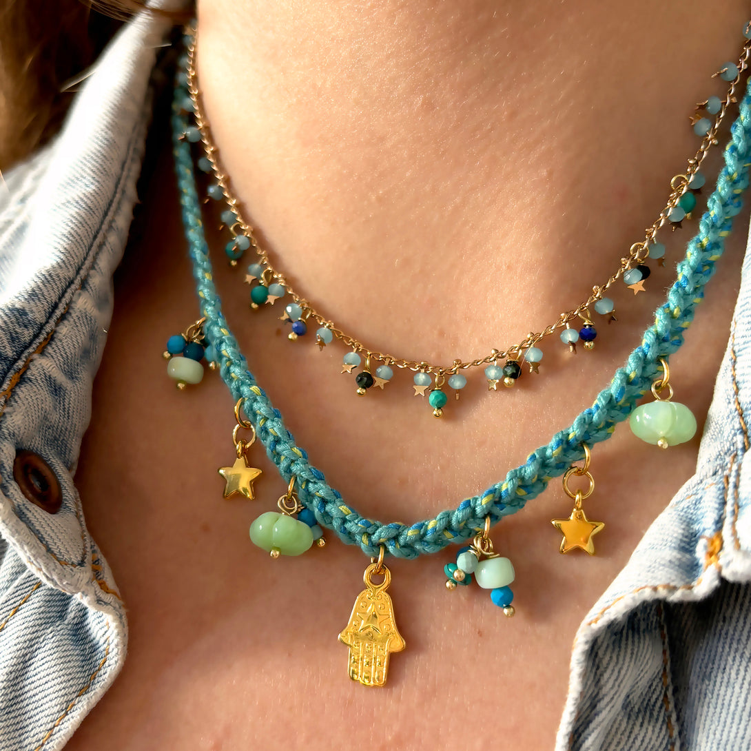 Turquoise Star Necklace | Queen Magpie.