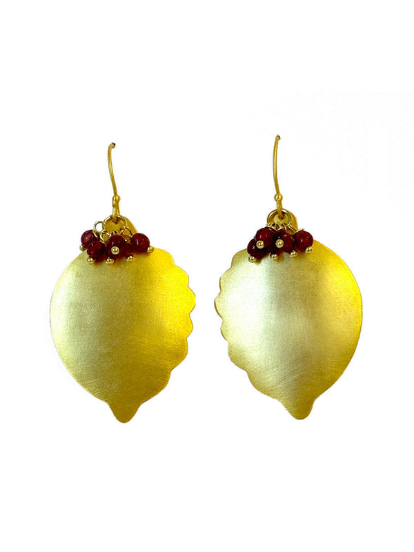 Pomegranate Earrings with Gem Cluster | Queen Magpie.