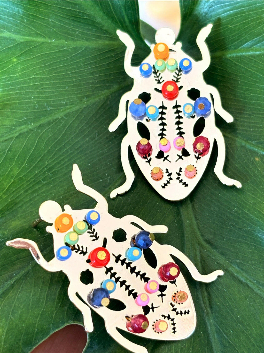 Happy Beetles Earrings | Queen Magpie.