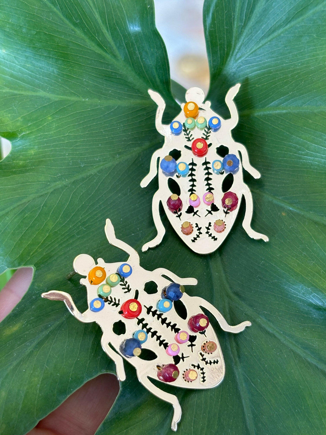 Happy Beetles Earrings | Queen Magpie.